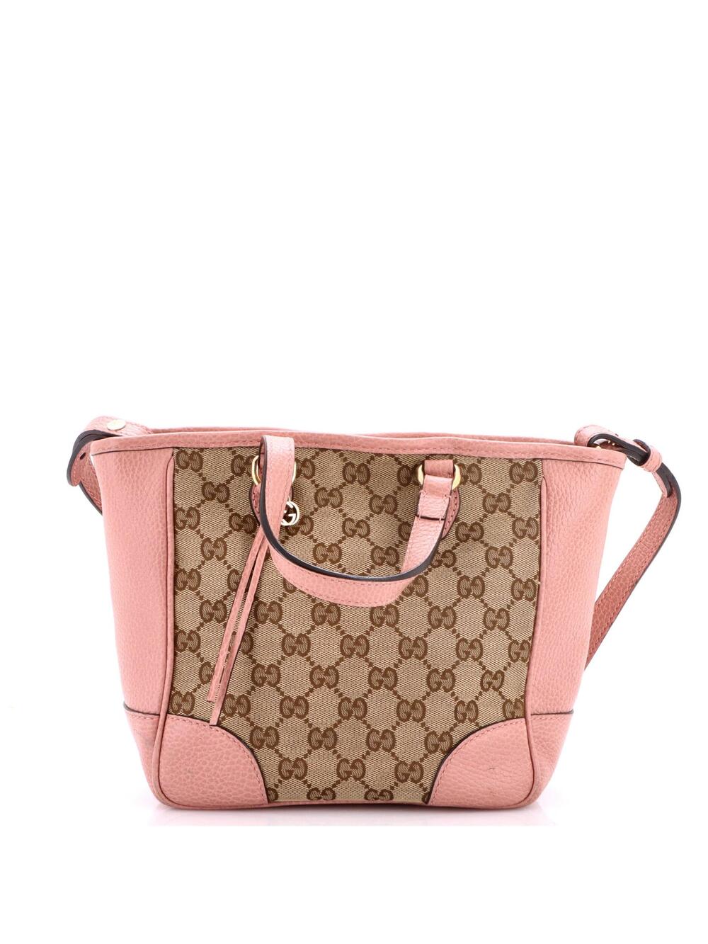 Gucci Bree Tote Gg Canvas With Leather #340321G64B